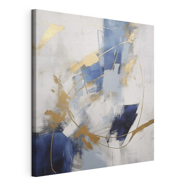 Peinture d'un mur bleu et blanc Tableaux Peinture d'un mur bleu et blanc