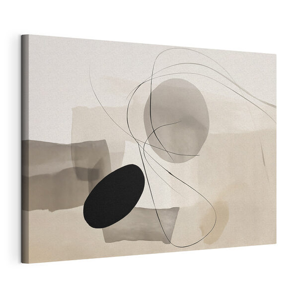 Tableaux Tableaux Œuvre d'art en noir et blanc (UGS : s46455)