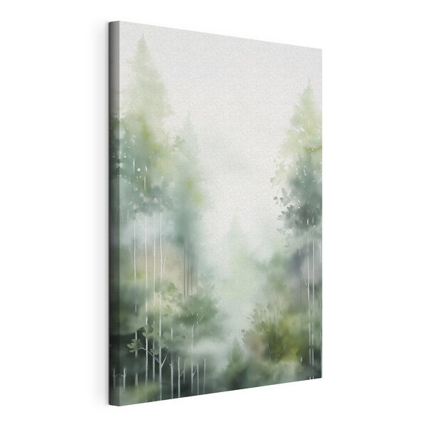 Peinture représentant des arbres dans le brouillard Tableaux Peinture représentant des arbres dans le brouillard