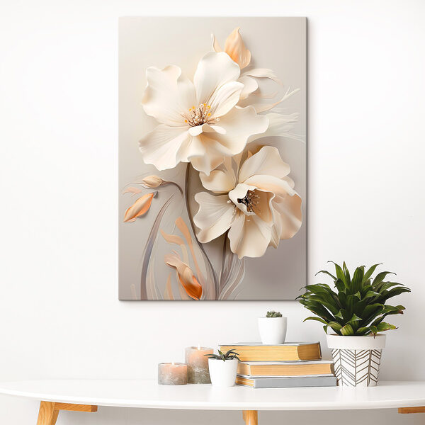 Tableaux Des fleurs délicates aux teintes douces