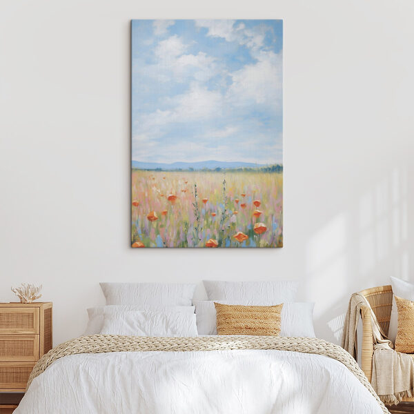 Field of flowers and grass Field of flowers and grass
