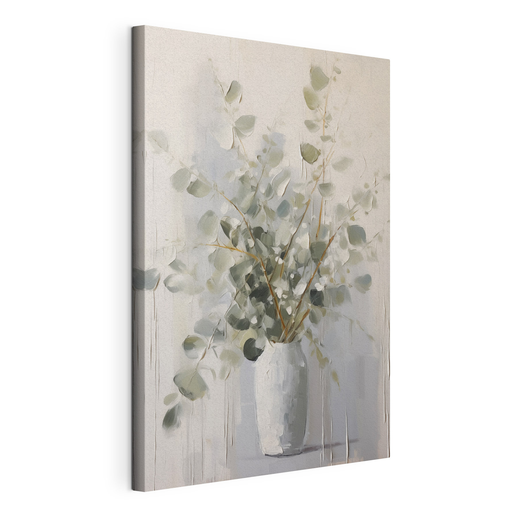 Painting of a plant in a vase Painting of a plant in a vase
