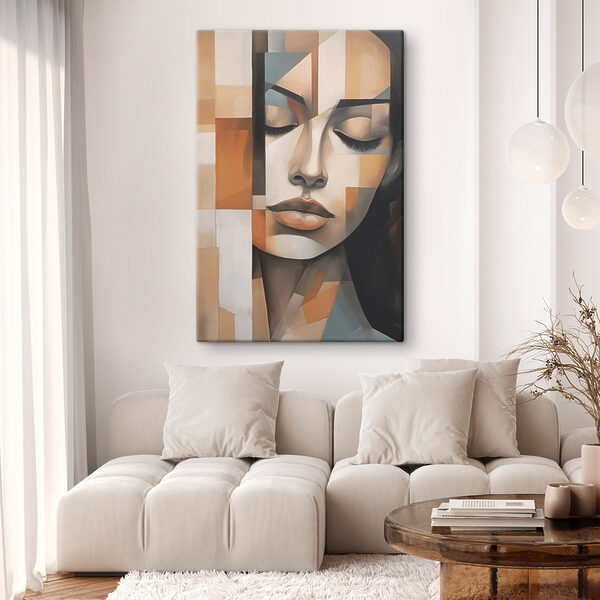 Tableaux Tableaux Peinture représentant le visage d'une femme (UGS : s46730)