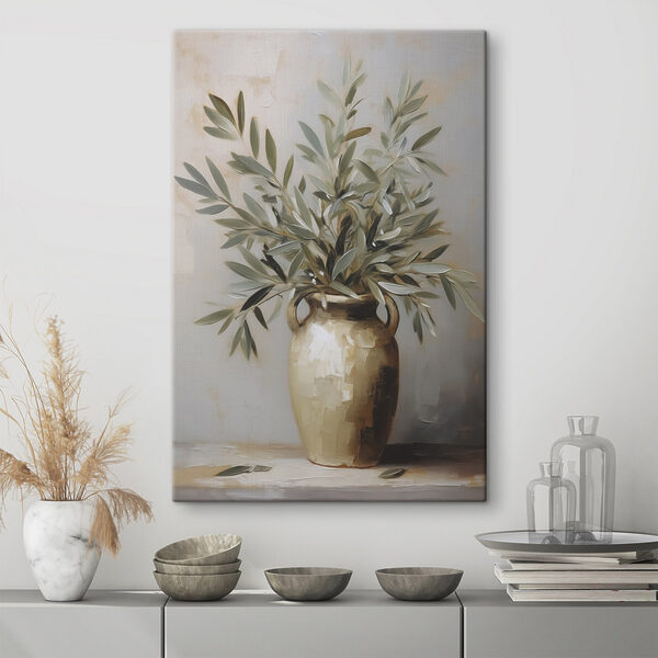 Tableaux Peinture représentant une plante dans un vase