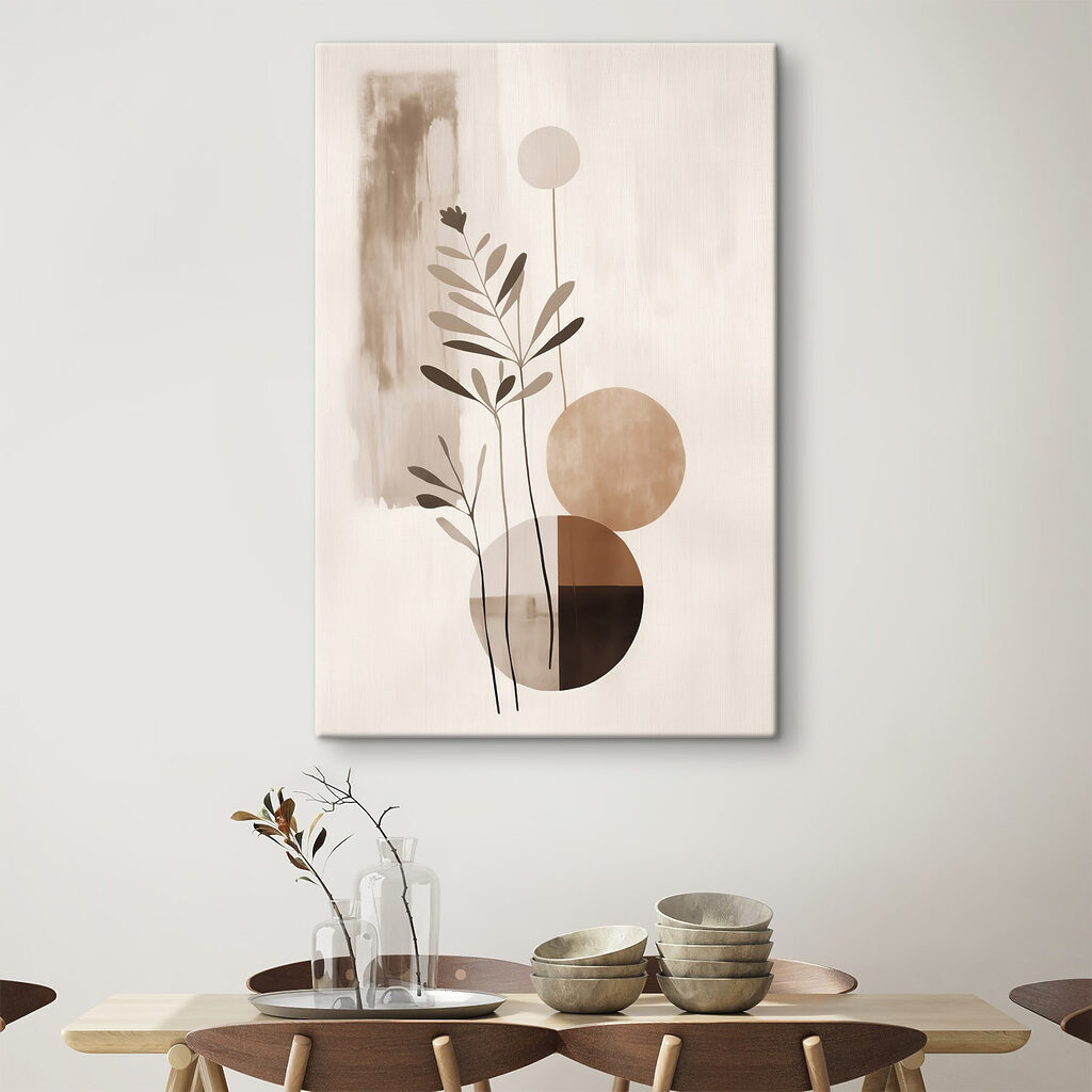 - Minimalist design with earthy tones - Minimalist design with earthy tones
