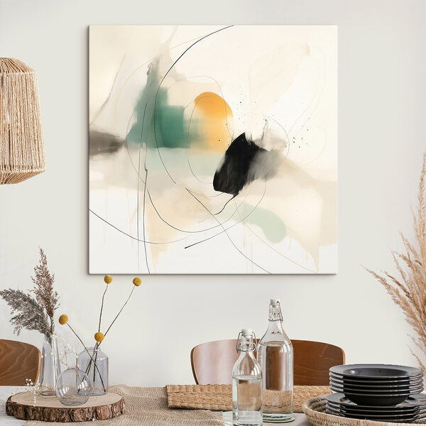 Painting of a circle and a circle Painting of a circle and a circle