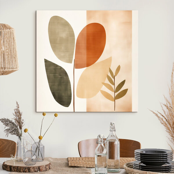 Tableaux Peinture représentant des feuilles et une plante