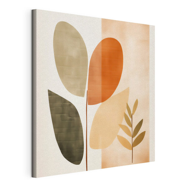 Peinture représentant des feuilles et une plante Tableaux Peinture représentant des feuilles et une plante