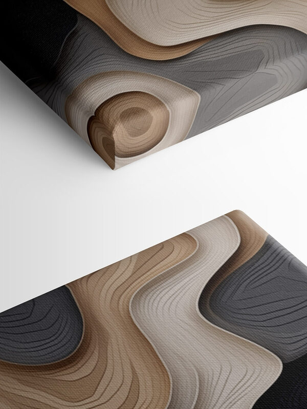 Flowing shapes in warm, neutral tones Flowing shapes in warm, neutral tones