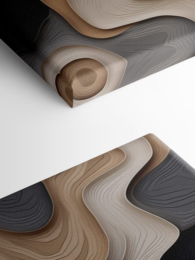 Flowing shapes in warm, neutral tones Flowing shapes in warm, neutral tones