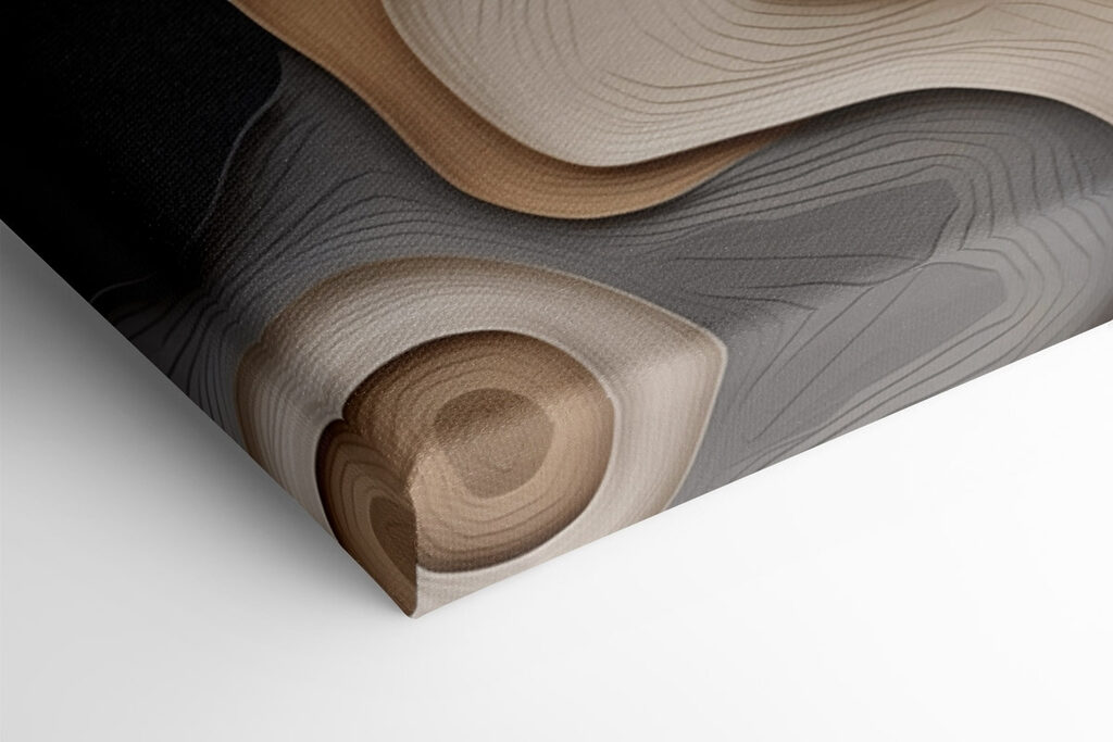 Flowing shapes in warm, neutral tones Flowing shapes in warm, neutral tones
