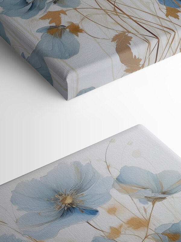 Painting of flowers on a white background Painting of flowers on a white background