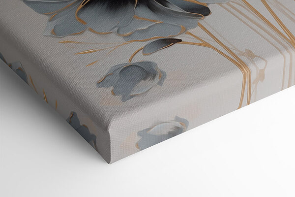 Painting of flowers on a white surface Painting of flowers on a white surface