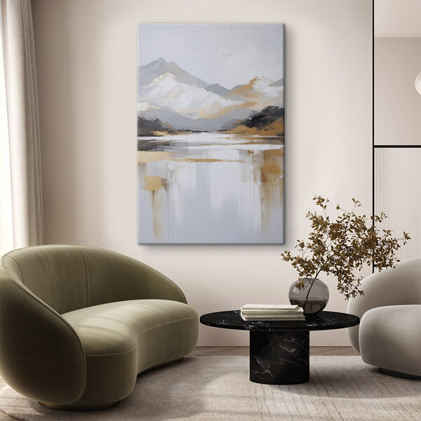 Tableaux Peinture représentant une chaîne de montagnes