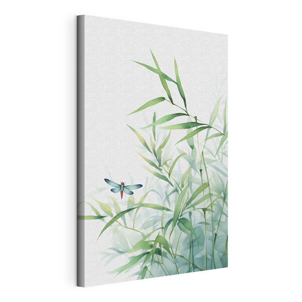 Libellule posée sur une plante Tableaux Libellule posée sur une plante