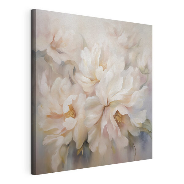 Tableaux Tableaux Peinture représentant des fleurs sur fond blanc (UGS : s46912)