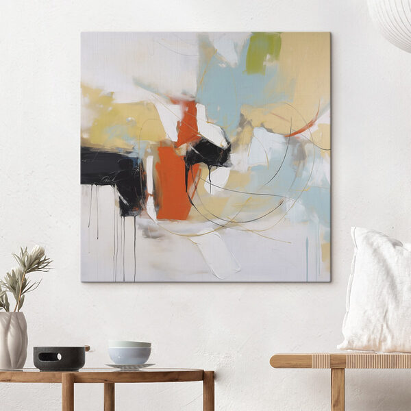 Tableaux Tableaux Tableau d'art abstrait aux couleurs vives (UGS : s46922)