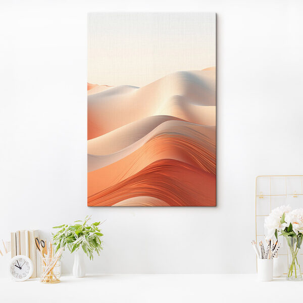 Soft waves of warm desert hues Soft waves of warm desert hues