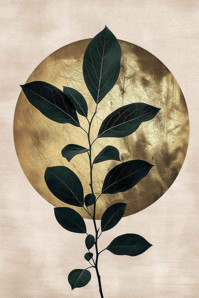 - Elegant leaves against a soft backdrop - Elegant leaves against a soft backdrop