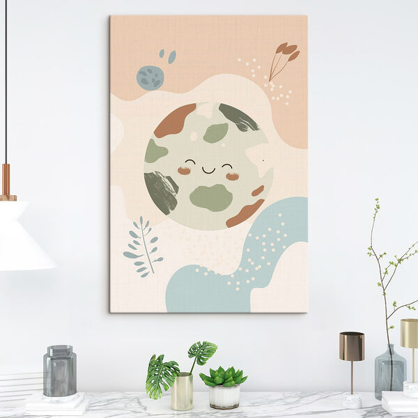 Tableaux Cartoon of a planet (UGS : s47066)
