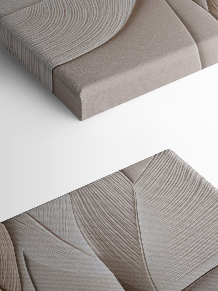 Organic patterns in soft hues