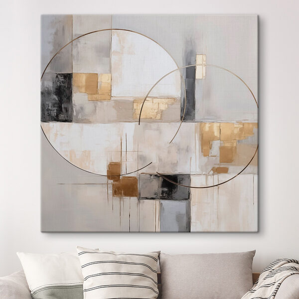 Abstract circles in muted tones