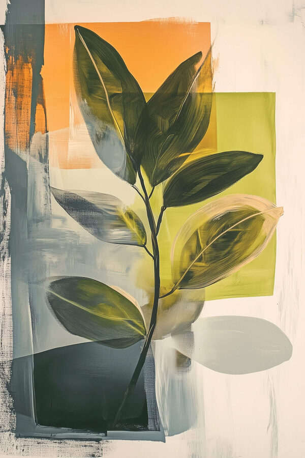 Painting of a leafy plant
