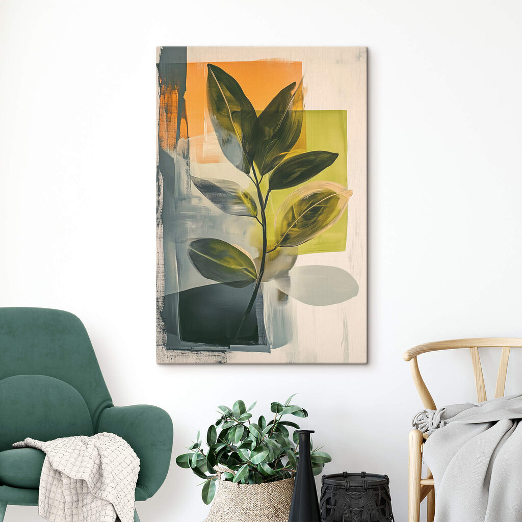 Painting of a leafy plant