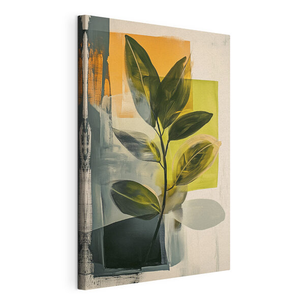 Peinture représentant une plante feuillue Tableaux Peinture représentant une plante feuillue