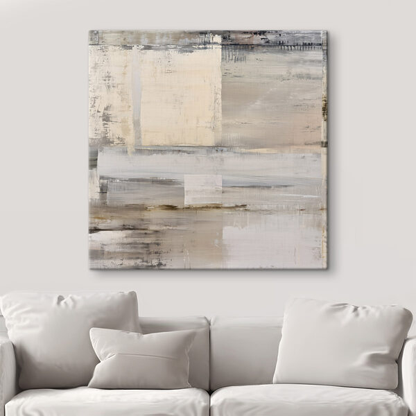 Tableaux Tableaux Peinture représentant un objet rectangulaire blanc et marron (UGS : s47121)