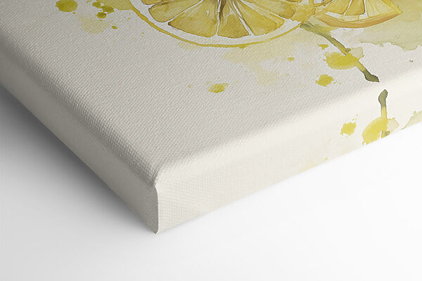 Aquarelle représentant des citrons sur une branche