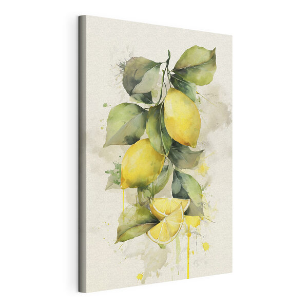 Tableaux Aquarelle représentant des citrons et des feuilles (UGS : s47124) Tableaux Tableaux Aquarelle représentant des citrons et des feuilles (UGS : s47124)