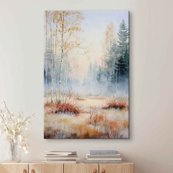 Tableaux Tableaux Peinture représentant une forêt dans le brouillard (UGS : s47129)