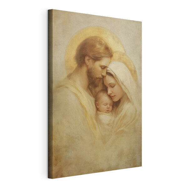 Tableau représentant une famille tenant un bébé dans ses bras Tableaux Tableau représentant une famille tenant un bébé dans ses bras