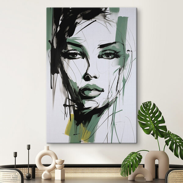 Tableaux Tableaux Peinture représentant le visage d'une femme (UGS : s47499)