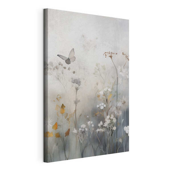 Tableaux Tableaux Papillon volant au-dessus des fleurs (UGS : s46898)