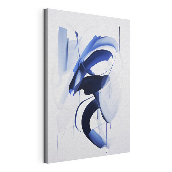 Tableaux Tableaux Peinture bleue et blanche (UGS : s47428)