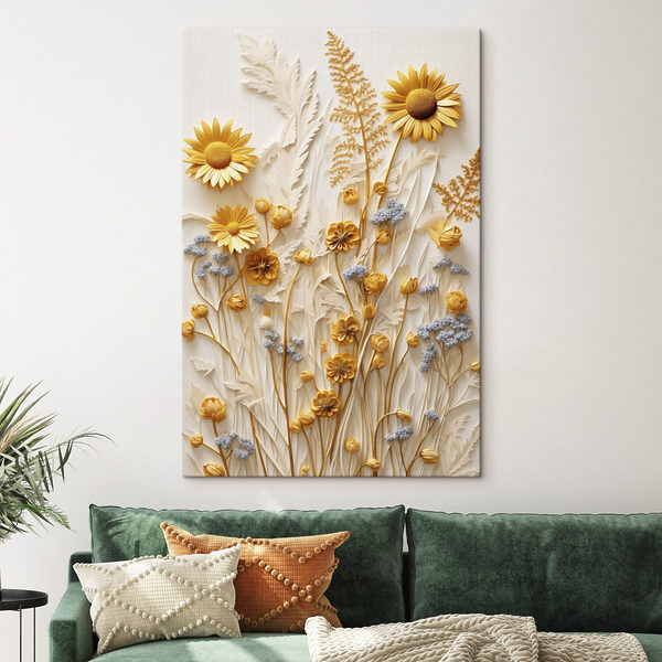 Tableaux Des fleurs aux couleurs vives, disposées dans un superbe arrangement