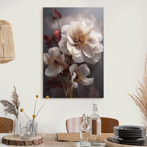 - Elegant florals in soft hues