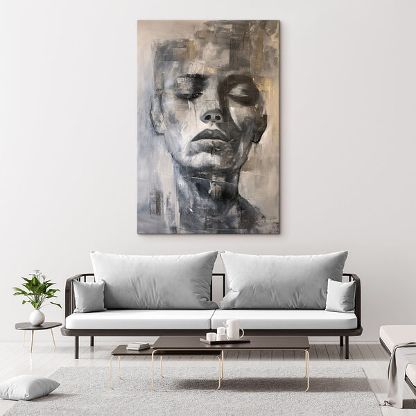 Tableaux Tableaux Peinture représentant le visage d'une femme (UGS : s47482)