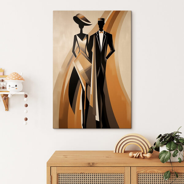 Tableaux Tableaux Un homme et une femme en costume (UGS : s47357)