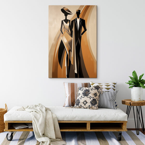 Man and woman in a suit