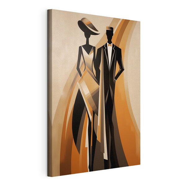 Tableaux Tableaux Un homme et une femme en costume (UGS : s47357)