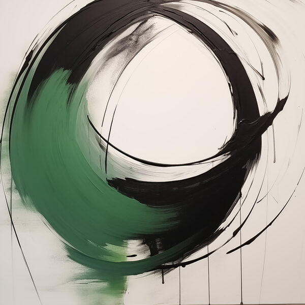 Black and green circle Black and green circle