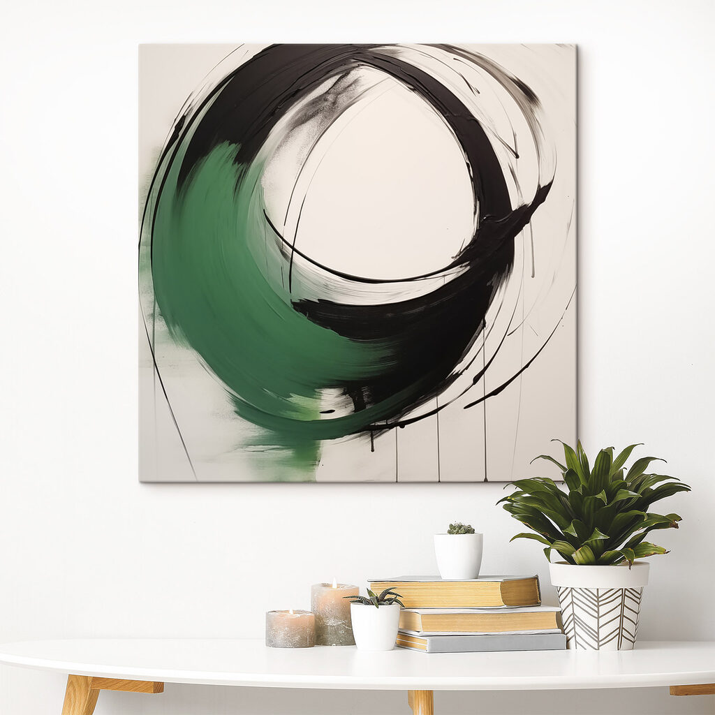 Black and green circle Black and green circle
