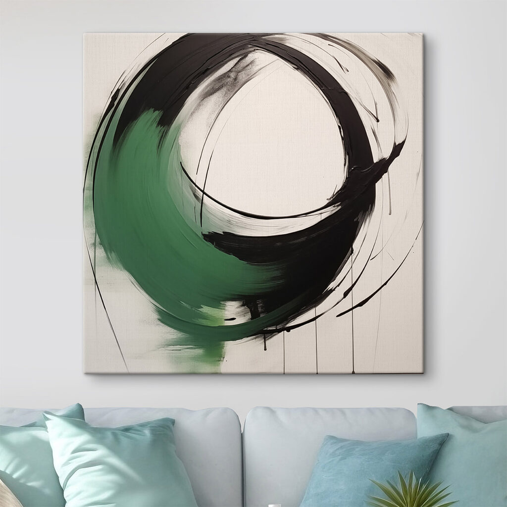 Black and green circle Black and green circle
