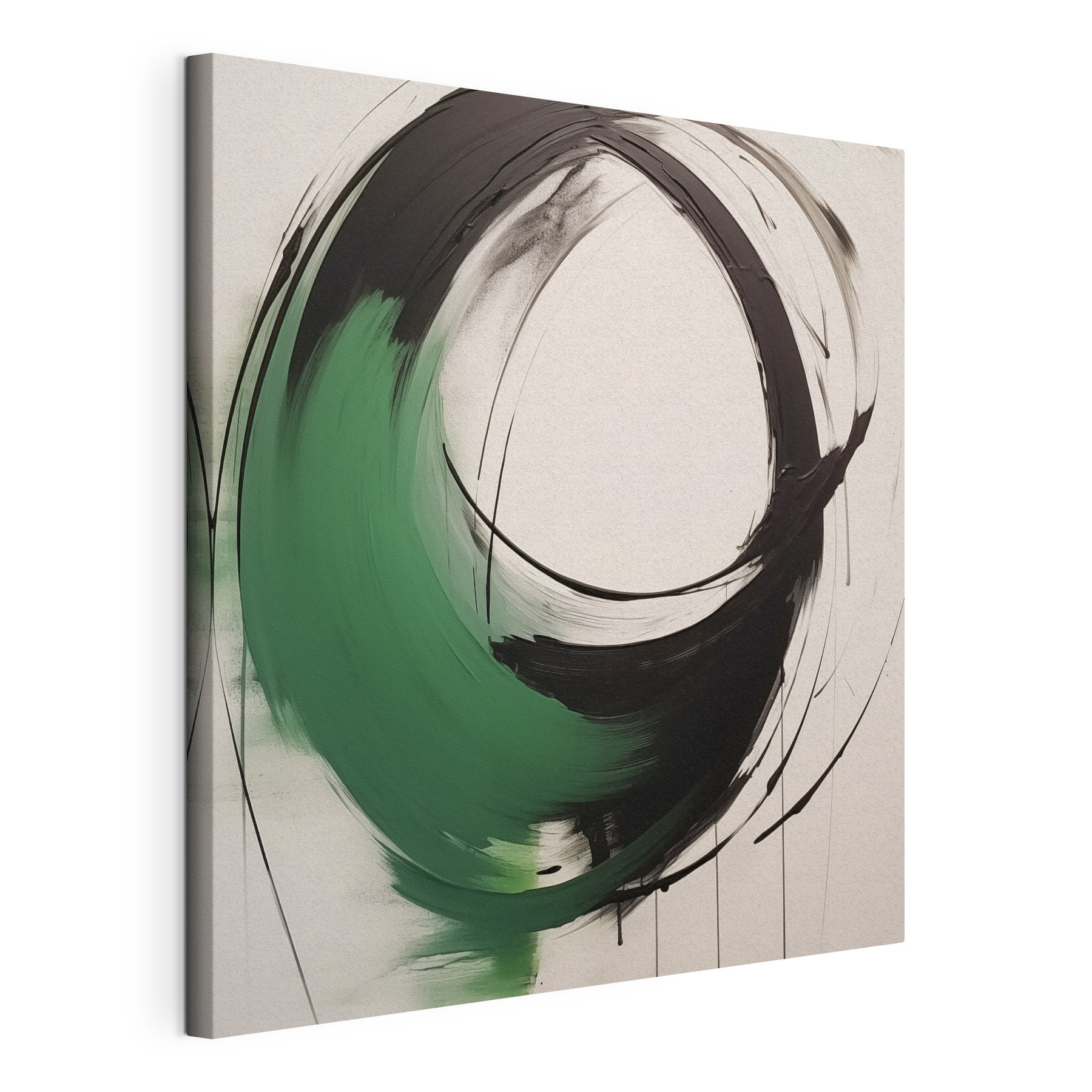 Black and green circle Black and green circle