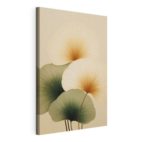 Tableaux Tableaux Feuilles délicates, tons doux de terre (UGS : s47399)