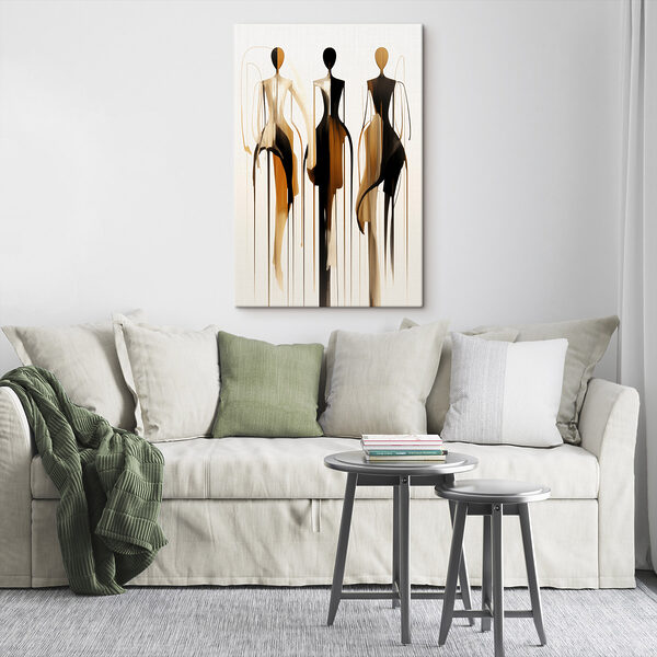 Tableaux Tableaux Groupe de mannequins recouverts de peinture coulante (UGS : s47402)