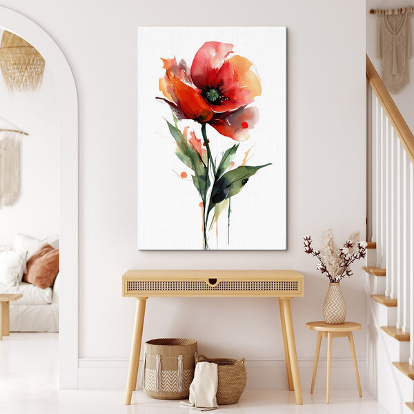 Watercolor painting of a flower Watercolor painting of a flower